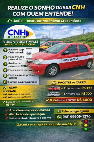 Aulas de carro e Moto 