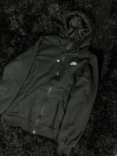 Moletom Nike club preto/cinza