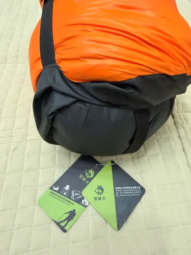 Saco de dormir com pluma de pato
