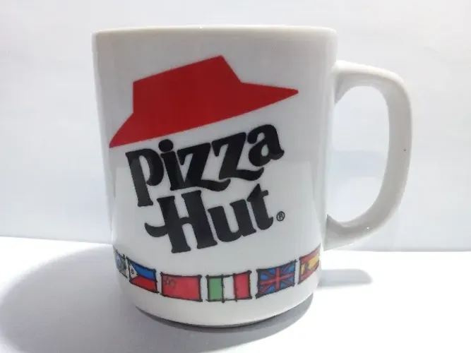 Caneca De Porcelana Pizza Hut - Itália - Usada - Porcelana Veracruz
