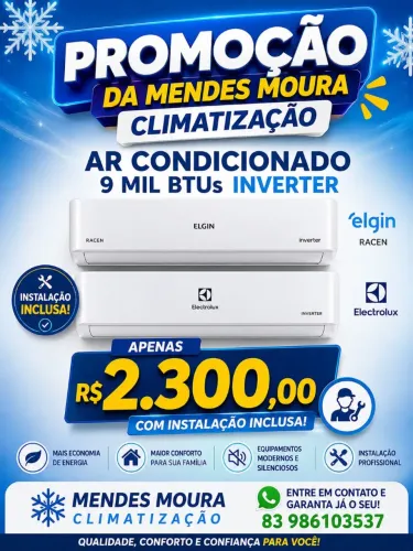 PROMOÇÃO IMPERDÍVEL AR CONDICIONADO NOVOS