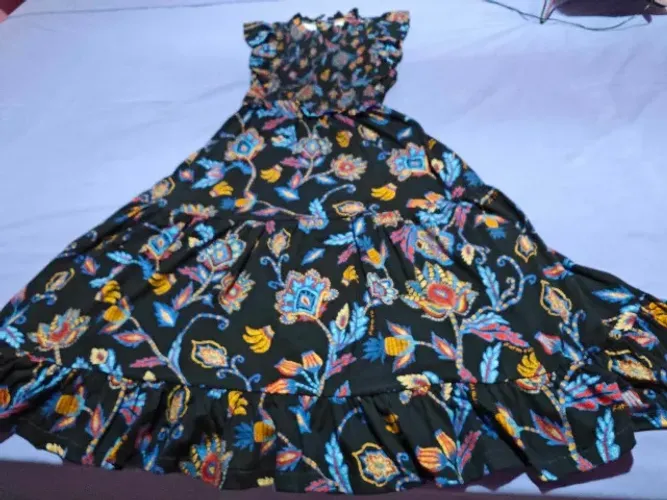 Vestido Cropped Tear Tropical Farm tamanho P seminovo