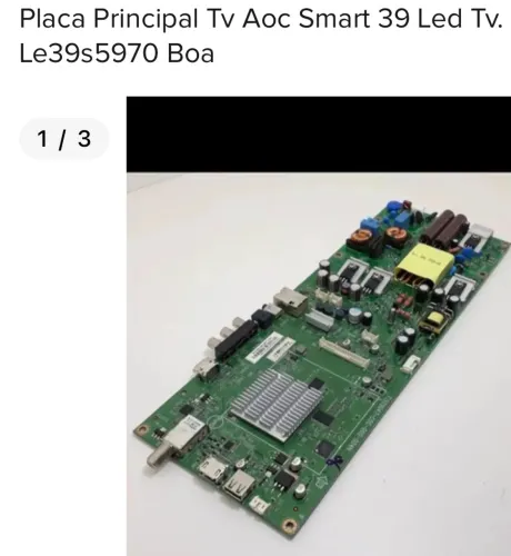 PLACA PRINCIPAL TV AOC 39 SMART modelo39Les5970
