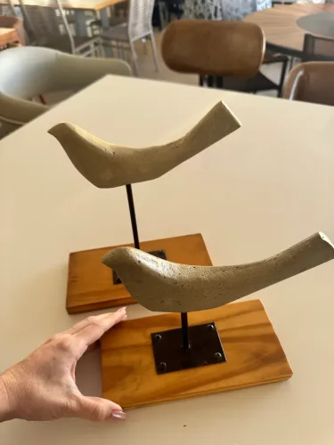 Conjunto pássaros decorativos (de 529,00 por 150,00 - pequena avaria)