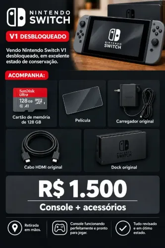 NINTENDO SWITCH DESBLOQUEADO