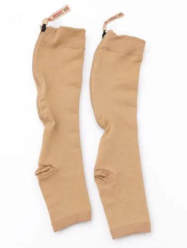 Meias compressivas com zíper da marca venosan
