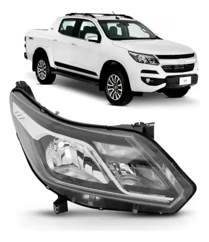 Farol Diant S10 Trailblazer LT Sem Led 2017 A 2024 Direito