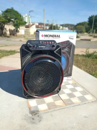Caixa Som Amplificada 150W Entradas Microfone E Violão (Na Caixa)