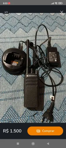 Rádio comunicador dep250 VHF digital analógico 