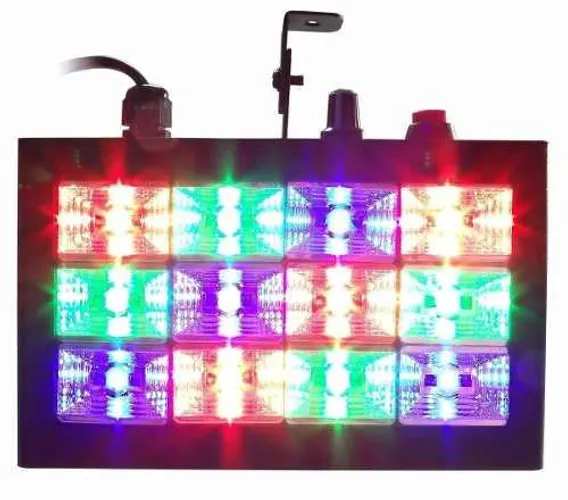 Strobo 12 leds Rgb ou Branco (Ritmico)