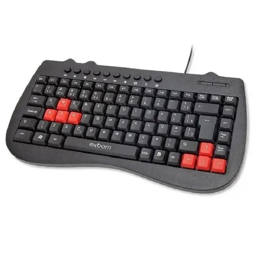 Mini Teclado USB para Notebook com Multimidia Padrão ABNT2