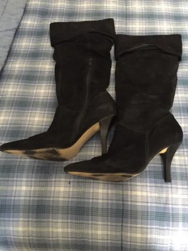Bota preta cano longo