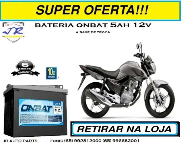 bateria onbat 5ah fan 160 2016