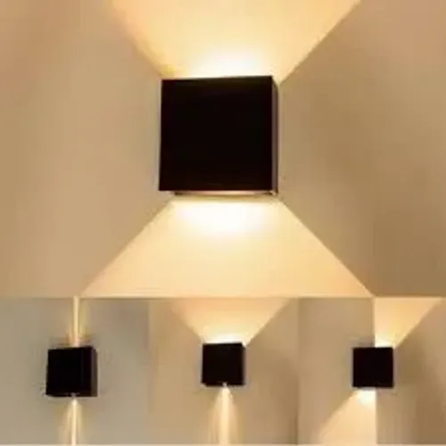 Arandela LED 4w 3000k Facho Duplo Regulável Preto ou Branco