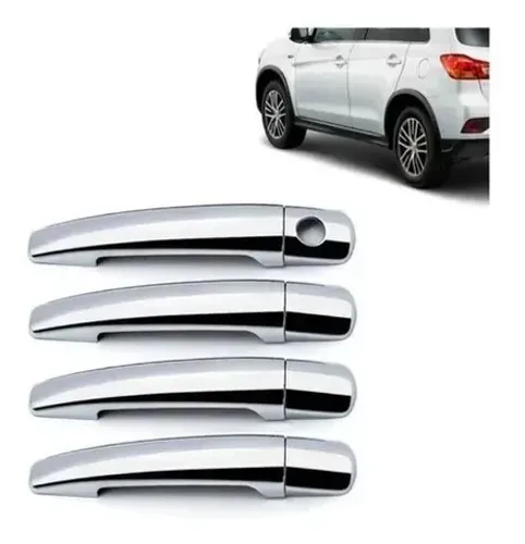 Capa Aplique Maçaneta Mitsubishi Asx 2010 à 2020 - Cromada