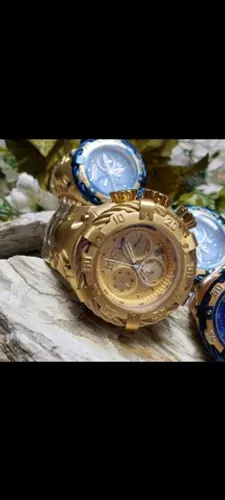 Relógio Invicta thunderbolt dourado 