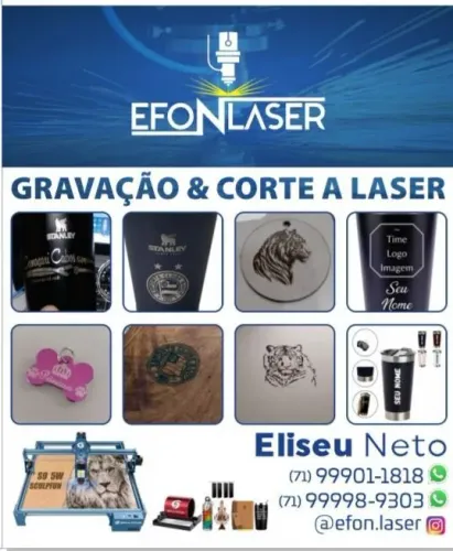 Gravação e personalização a Laser - Personalize seus objetos!