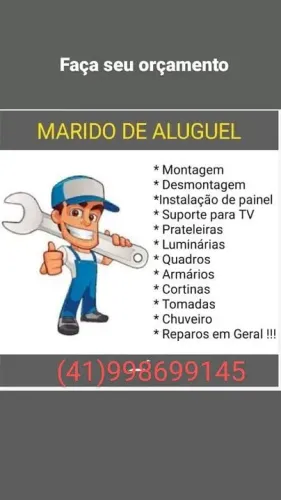 Marido de aluguel para serviços gerais