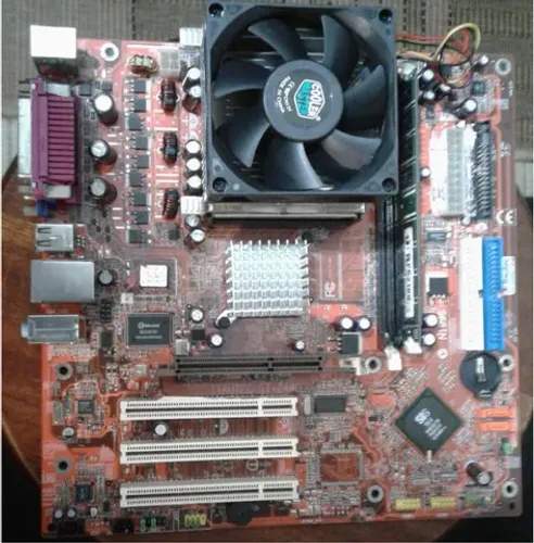 Placa Mãe - Socket PPGA478 - Itautec ST2440 N1996 com Processador, Cooler e Memória