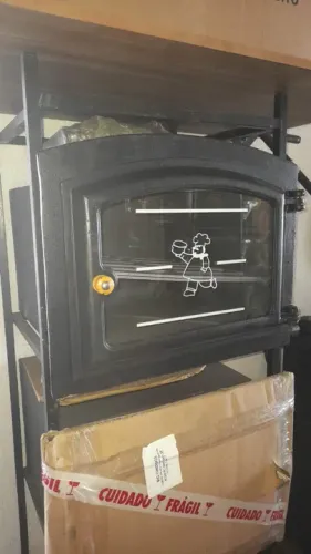Forno De Embutir Ferro Fundido 50x47cm Para Fogão A Lenha