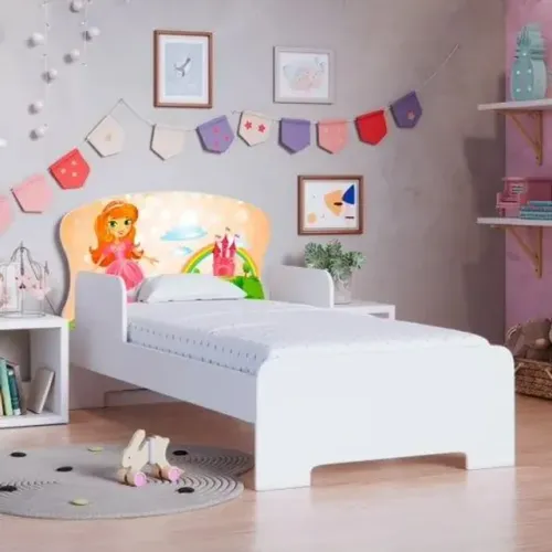 Cama infantil/juvenil meninas dois temas