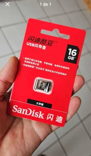 Pen Drive Sandisk 16GB com músicas várias pastas ou sem nada