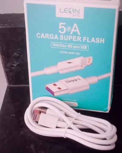 Cabo Carregador USB Lightning Para Iphone 6s Até Iphone 14 Cor Branco