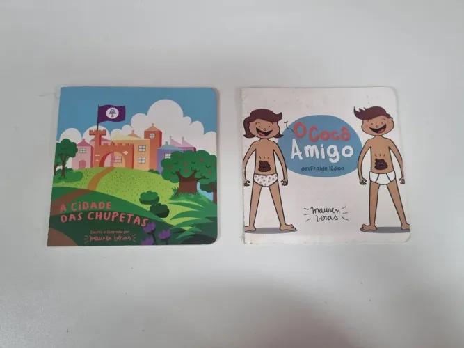 Livros infantis - A Cidade das Chupetas e O Cocô Amigo