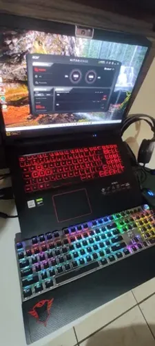Notebook Acer Nitro 5, 17 polegadas, fone headset, teclado Mecânico(saída áudio queimada)