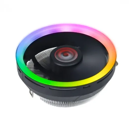 Air Cooler Pcyes Zefiros 120mm Led Rainbow Intel/AMD LGA1700 | AM5 TDP: 95W - WZetta