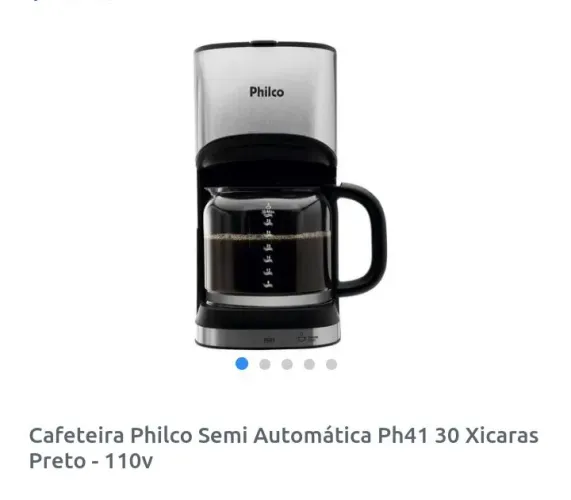 Cafeteira elétrica Philco ph41 inox 110v