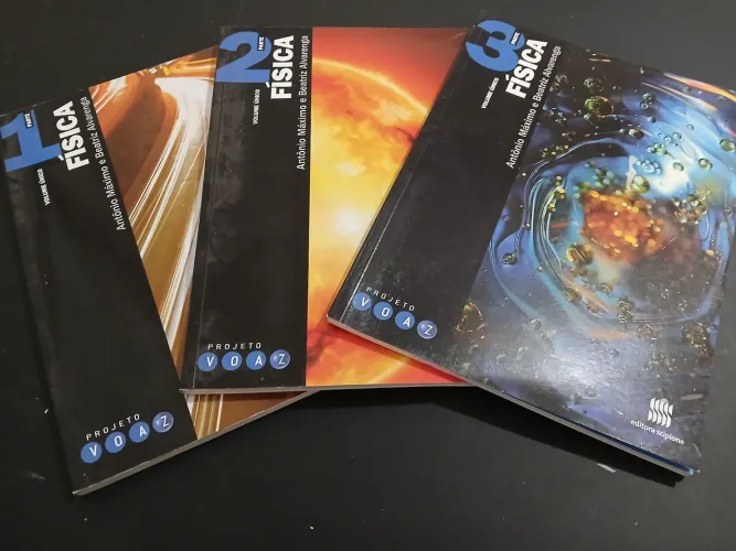 Lote livros Fisica parte 1,2 e 3