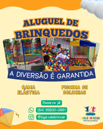 Locação de brinquedos infantis 