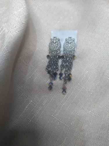 Brincos Vintage com Miçangas