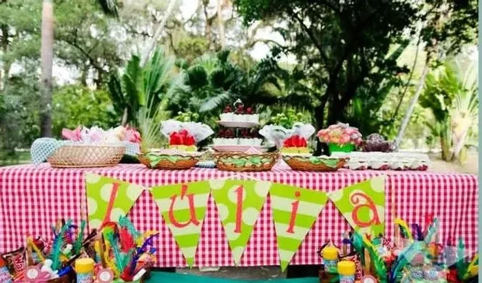 Buffet de festa piquenique