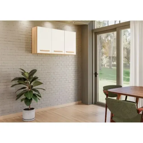 Armário de cozinha suspenso coral 