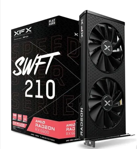 Placa de Vídeo Radeon AMD RX 6600 8gb xfx 