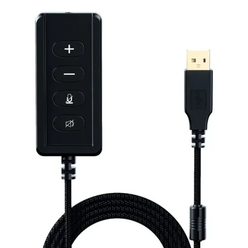 Placa de Som USB Fallen Morcego - Compatível com Qualquer Headset Com Entrada 3.5mm,P2, P3