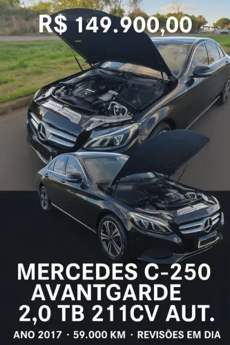Mercedes-Benz C-250 Avantgarde 2.0 TB 211cv Aut. 2017