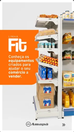 Gôndolas para Comércio - Linha Fit