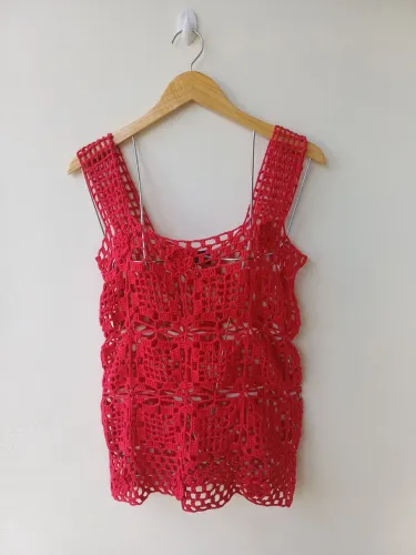 Blusa Nova em crochê tam g