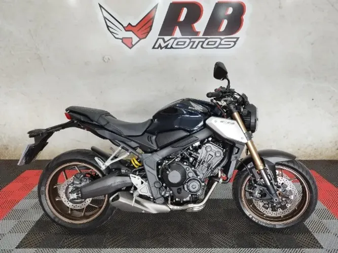 CB 650 R  Abs 2021 Azul Metálica Único Dono com incríveis 7.000 km ( A mais Top do Mundo )