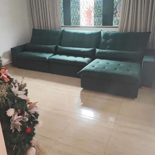 Sofá Retrátil Verde - Conforto e Estilo para sua Sala