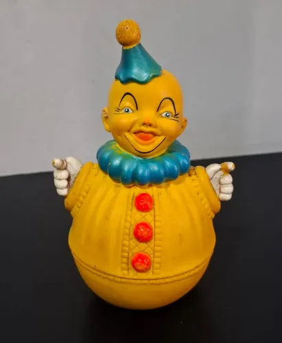 Boneca Palhaço antigo Vinil