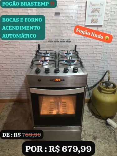 Fogão Brastemp inox