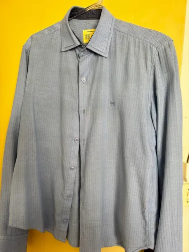 Camisa social Fourteen Azul claro-Tamanho P