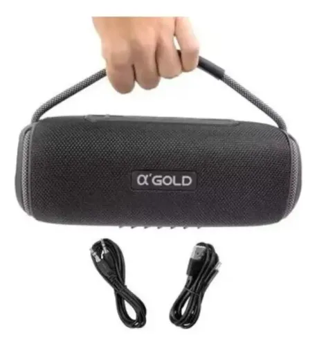 Caixa De Som 60w A'gold Sm-15 Bluetooth 110v/220v Preto