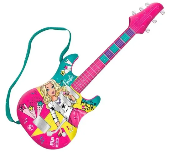 Grande oportunidade! Guitarra Barbie Rock Star - Brinquedo Infantil