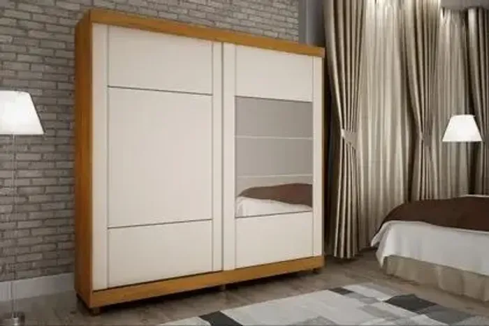 Guarda Roupa 100% MDF 2 Portas Com Espelho Novo varios modelos