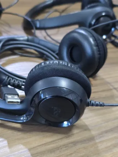 Headset com fio - Logi